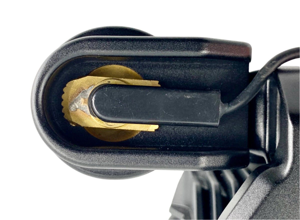 +Signal antenna mount, with cable.  Bottom view.