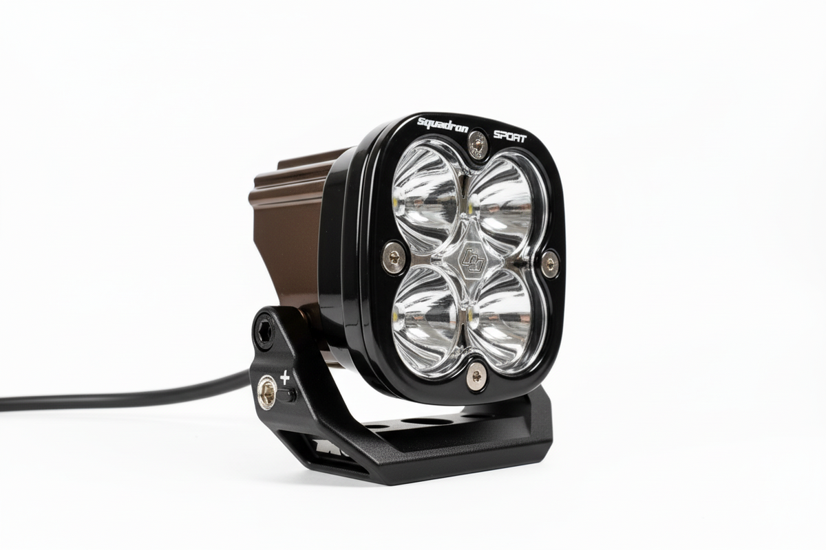 Off-road light on a white background