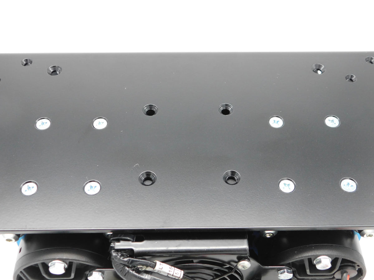 Seat+ Mount bottom view, with ARB Twin Compressor installed, using M6 fasteners.