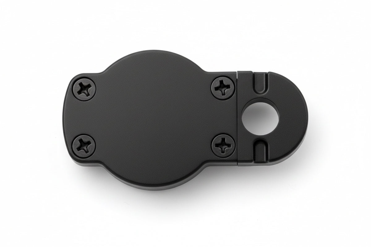 black electronic device with hole