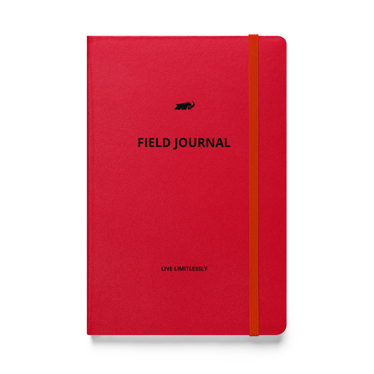 red hardcover field notebook 